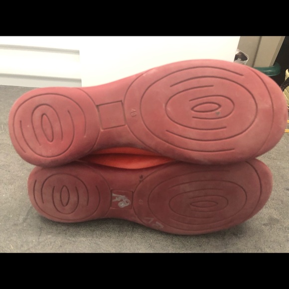 Pepa Tabarca Orange Leather Slide On Shoes Size 10 - Picture 8 of 8